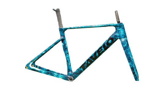 Tavelo Arden Race Frameset & Handlebar - Blue Marble